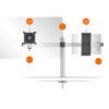 Monitori lauakinnitus + tahvelarvuti hoidja Durable Pro klambriga - Image 3