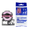 SBT tape for Epson LK5LBQ 18mm x 5m Black on Blue, iron-on fabric