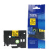 SBT tape for Brother HGe621 9mm x 8m Black on Yellow, high grade