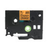 SBT tape for Brother TZeSB61 36mm x 8m Black on Orange, strong adhesive Fluorescent - Image 3