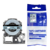 SBT tape for Epson AR24C 24mm x 8m Black on White, cleaning tape