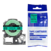 SBT tape for Epson LK4GBP 12mm x 8m Black on Green, standard label