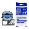 SBT tape for Epson LK4LBP 12mm x 8m Black on Blue, standard label