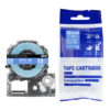 SBT tape for Epson LK4LWV 12mm x 8m White on Blue, standard label