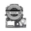 SBT tape for Epson LK4SBM 12mm x 8m Black on Silver, standard label - Image 2
