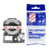 SBT tape for Epson LK4TRN 12mm x 8m Red on Clear, standard label