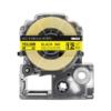 SBT tape for Epson LK4YBP 12mm x 8m Black on Yellow, standard label - Image 2