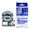 SBT tape for Epson LK5LBK 18mm x 5m Black on SkyBlue, ribbon