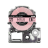 SBT tape for Epson LK5PBK 18mm x 5m Black on Pink, ribbon - Image 2