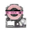 SBT tape for Epson LK5PBP 18mm x 8m Black on Pink, standard label - Image 2