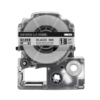 SBT tape for Epson LK5SBM 18mm x 8m Black on Silver, standard label - Image 2
