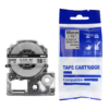 SBT tape for Epson LK5SBM 18mm x 8m Black on Silver, standard label