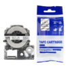 SBT tape for Epson LK6TWN 24mm x 8m White on Clear, standard label