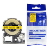 SBT tape for Epson LK6YBP 24mm x 8m Black on Yellow, standard label