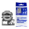 SBT tape for Epson LK7SBM 36mm x 8m Black on Silver, standard label