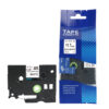 SBT tape for Brother HSe231 12mm x 1.5m Black on White, heat shrink tube