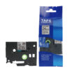 SBT tape for Brother HGeS951 24mm x 8m Black on Silver, high grade extra strength adhesive