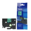 SBT tape for Brother HGeST531 12mm x 8m Black on Turquoise Blue, high grade extra strength adhesive