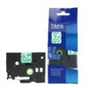 SBT tape for Brother TZe116 6mm x 8m Green on Clear, standard adhesive