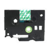 SBT tape for Brother TZe136 12mm x 8m Green on Clear, standard adhesive - Image 3