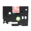 SBT tape for Brother TZe142 18mm x 8m Red on Clear, standard adhesive - Image 3