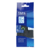 SBT tape for Brother TZe143 18mm x 8m Blue on Clear, standard adhesive - Image 2