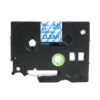 SBT tape for Brother TZe163 36mm x 8m Blue on Clear, standard adhesive - Image 3