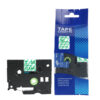SBT tape for Brother TZe166 36mm x 8m Green on Clear, standard adhesive