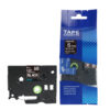 SBT tape for Brother TZe315 6mm x 8m White on Black, standard adhesive