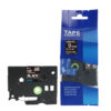 SBT tape for Brother TZe325 9mm x 8m White on Black, standard adhesive