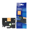 SBT tape for Brother TZe665 36mm x 8m White on Yellow, standard adhesive