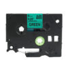 SBT tape for Brother TZe711 6mm x 8m Black on Green, standard adhesive - Image 3