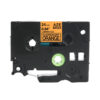 SBT tape for Brother TZeB51 24mm x 5m Black on Orange, Fluorescent - Image 3