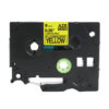 SBT tape for Brother TZeC21 9mm x 5m Black on Yellow, Fluorescent - Image 3