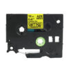 SBT tape for Brother TZeC31 12mm x 5m Black on Yellow, Fluorescent - Image 3