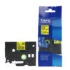 SBT tape for Brother TZeC31 12mm x 5m Black on Yellow, Fluorescent