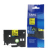 SBT tape for Brother TZeC61 36mm x 5m Black on Yellow, Fluorescent
