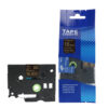 SBT tape for Brother TZeFX344 18mm x 8m Gold on Black, flexible