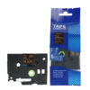 SBT tape for Brother TZeFX354 24mm x 8m Gold on Black, flexible