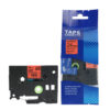 SBT tape for Brother TZeFX451 24mm x 8m Black on Red, flexible