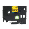 SBT tape for Brother TZeFX641 18mm x 8m Black on Yellow, flexible - Image 3
