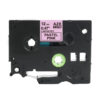 SBT tape for Brother TZeMQE31 12mm x 8m Black on Pastel Pink, pale color matt - Image 3