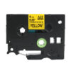 SBT tape for Brother TZeNFX611 6mm x 5m Black on Yellow, flexible nylon - Image 3