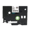 SBT tape for Brother TZeR231 12mm x 4m Black on White, satin ribbon - Image 3