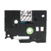 SBT tape for Brother TZeS145 18mm x 8m White on Clear, strong adhesive - Image 3