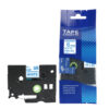 SBT tape for Brother TZeS213 6mm x 8m Blue on White, strong adhesive