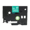 SBT tape for Brother TZeS725 9mm x 8m White on Green, strong adhesive - Image 3