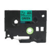 SBT tape for Brother TZeS731 12mm x 8m Black on Green, strong adhesive - Image 3