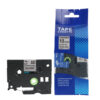 SBT tape for Brother TZeS941 18mm x 8m Black on Silver, strong adhesive