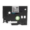 SBT tape for Brother TZeSM911 6mm x 8m Black on Matt Silver, strong adhesive matt - Image 3